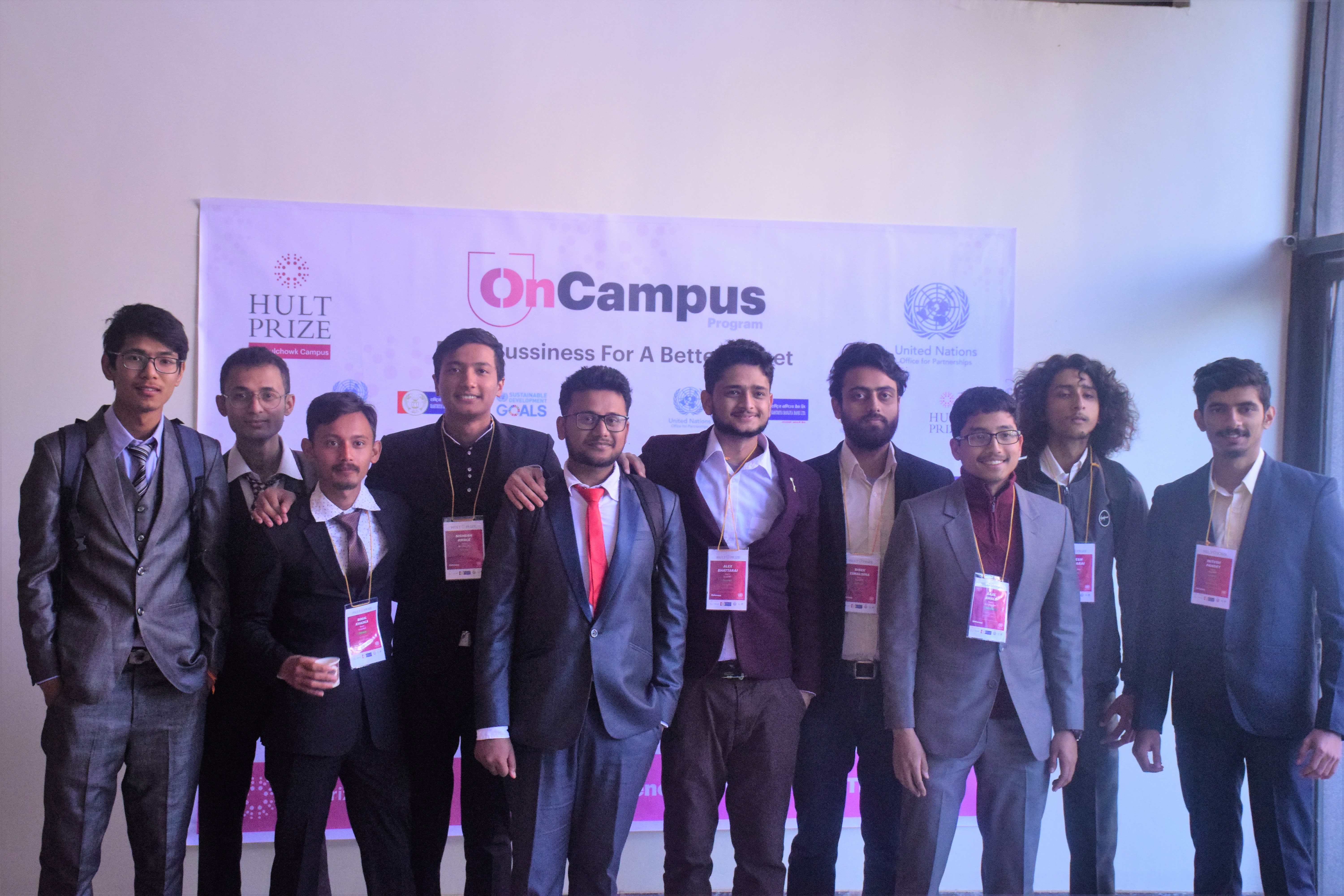 Group of students at the Hult Prize OnCampus Program at Institute of Engineering, Nepal
